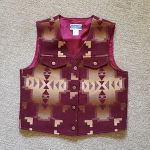 PENDLETON WOMEN'S SOUTHWESTERN VEST SIZE 4
